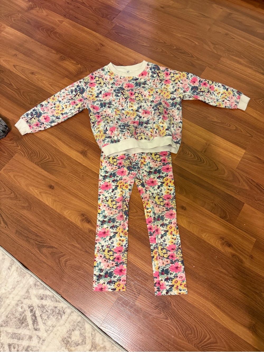 GAP Floral Kids Matching Set in Pink, Yellow, Blue and Cream
